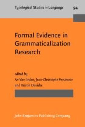 Van linden / Verstraete / Davidse |  Formal Evidence in Grammaticalization Research | eBook | Sack Fachmedien