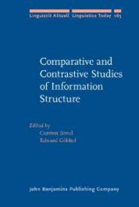 Breul / Göbbel |  Comparative and Contrastive Studies of Information Structure | eBook | Sack Fachmedien