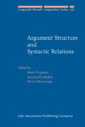 Duguine / Huidobro / Madariaga |  Argument Structure and Syntactic Relations | eBook | Sack Fachmedien