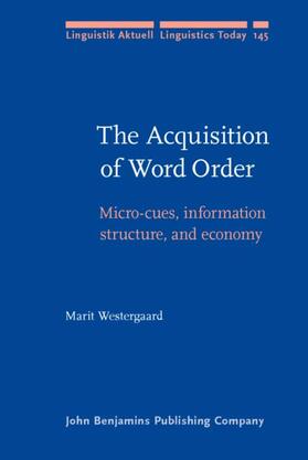 Westergaard |  The Acquisition of Word Order | eBook | Sack Fachmedien