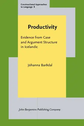 Barðdal / BarÃ°dal |  Productivity | eBook | Sack Fachmedien