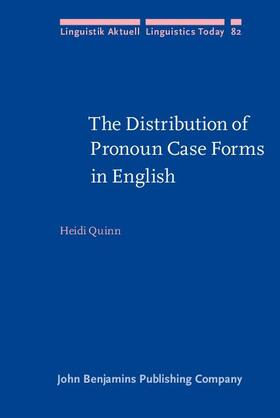 Quinn |  The Distribution of Pronoun Case Forms in English | eBook | Sack Fachmedien