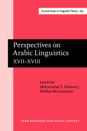 Alhawary / Benmamoun |  Perspectives on Arabic Linguistics | eBook | Sack Fachmedien