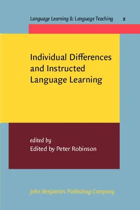 Robinson |  Individual Differences and Instructed Language Learning | eBook | Sack Fachmedien