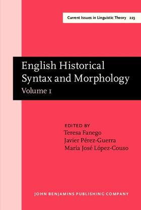 Fanego / Pérez-Guerra / López-Couso |  English Historical Syntax and Morphology | eBook | Sack Fachmedien