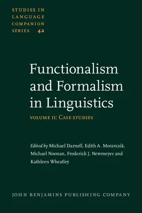 Darnell / Moravcsik / Noonan |  Functionalism and Formalism in Linguistics | eBook | Sack Fachmedien