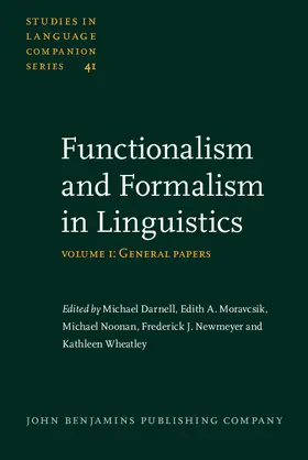 Darnell / Moravcsik / Noonan |  Functionalism and Formalism in Linguistics | eBook | Sack Fachmedien