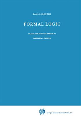 Lorenzen |  Formal Logic | Buch |  Sack Fachmedien