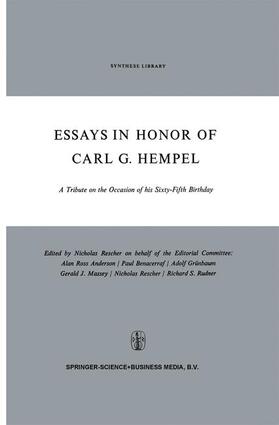 Rescher |  Essays in Honor of Carl G. Hempel | Buch |  Sack Fachmedien