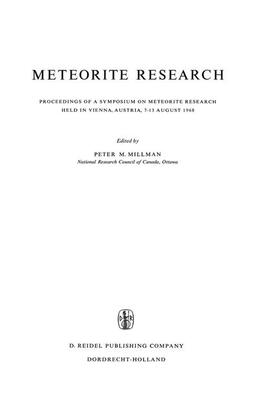 Millman |  Meteorite Research | Buch |  Sack Fachmedien