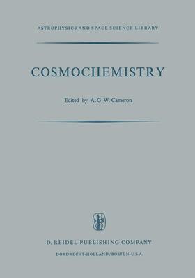 Cameron |  Cosmochemistry | Buch |  Sack Fachmedien