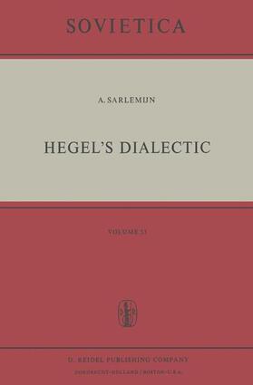 Sarlemijn |  Hegel's Dialectic | Buch |  Sack Fachmedien