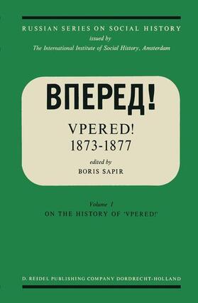 Sapir |  "Vpered!" 1873-1877 | Buch |  Sack Fachmedien