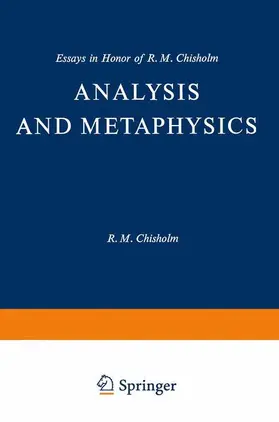 Lehrer |  Analysis and Metaphysics | Buch |  Sack Fachmedien