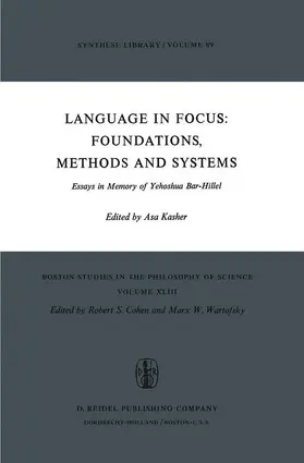 Kasher |  Language in Focus: Foundations, Methods and Systems | Buch |  Sack Fachmedien