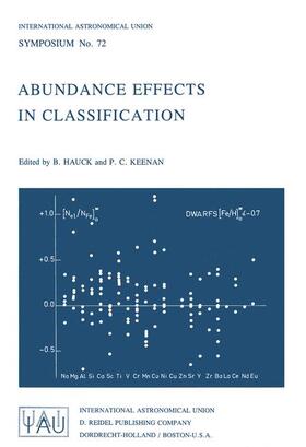 Keenan / Hauck |  Abundance Effects in Classification | Buch |  Sack Fachmedien