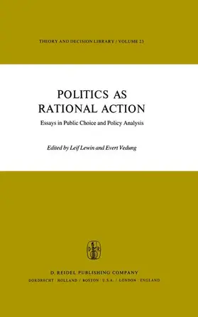 Vedung / Lewin |  Politics as Rational Action | Buch |  Sack Fachmedien