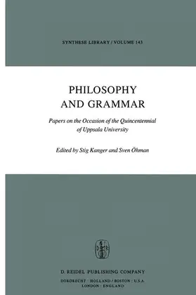 Kanger / Öhman |  Philosophy and Grammar | Buch |  Sack Fachmedien