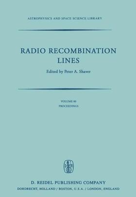 Shaver |  Radio Recombination Lines | Buch |  Sack Fachmedien
