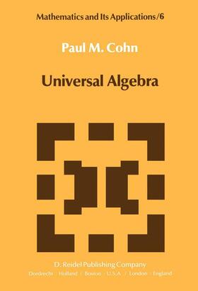 Cohn |  Universal Algebra | Buch |  Sack Fachmedien