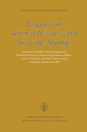 L'Hermite / Dehandtschutter |  Copper in Animal Wastes and Sewage Sludge | Buch |  Sack Fachmedien