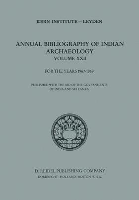 During Caspers |  Annual Bibliography of Indian Archaeology | Buch |  Sack Fachmedien