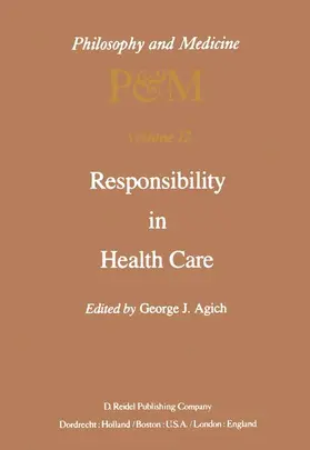 Agich |  Responsibility in Health Care | Buch |  Sack Fachmedien