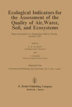 Haeck / Best |  Ecological Indicators for the Assessment of the Quality of Air, Water, Soil, and Ecosystems | Buch |  Sack Fachmedien