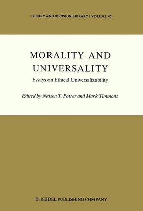 Timmons / Potter |  Morality and Universality | Buch |  Sack Fachmedien