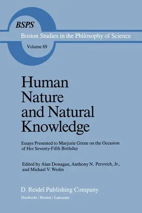 Donagan / Wedin / Perovich |  Human Nature and Natural Knowledge | Buch |  Sack Fachmedien