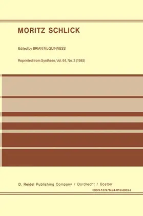 McGuinness |  Moritz Schlick | Buch |  Sack Fachmedien