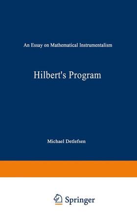 Detlefsen |  Hilbert¿s Program | Buch |  Sack Fachmedien