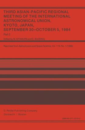 Budding / Kitamura |  Third Asian-Pacific Regional Meeting of the International Astronomical Union | Buch |  Sack Fachmedien