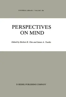 Tuedio / Otto |  Perspectives on Mind | Buch |  Sack Fachmedien