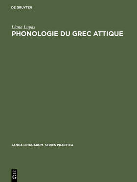 Lupas / Lupas |  Phonologie du grec attique | Buch |  Sack Fachmedien