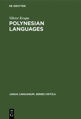 Krupa |  Polynesian Languages | Buch |  Sack Fachmedien