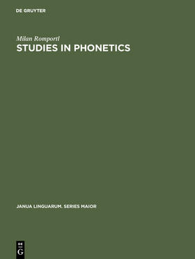 Romportl |  Studies in Phonetics | Buch |  Sack Fachmedien