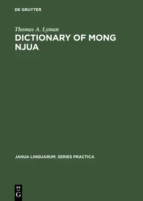 Lyman |  Dictionary of Mong Njua | Buch |  Sack Fachmedien