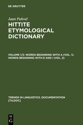 Puhvel |  Words beginning with A (Vol. 1). Words beginning with E and I (Vol. 2) | Buch |  Sack Fachmedien