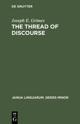 Grimes |  The Thread of Discourse | Buch |  Sack Fachmedien