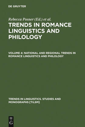 Green / Posner |  National and Regional Trends in Romance Linguistics and Philology | Buch |  Sack Fachmedien