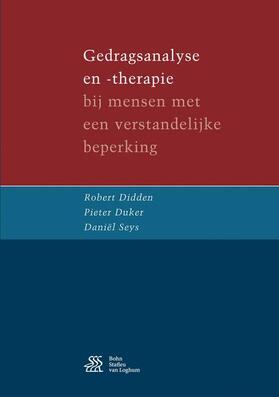 Didden / Duker / Seys |  DUT-GEDRAGSANALYSE EN -THERAPI | Buch |  Sack Fachmedien