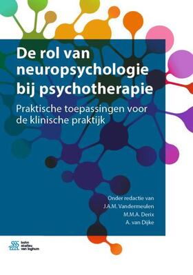 Vandermeulen / Derix / van Dijke |  de Rol Van Neuropsychologie Bij Psychotherapie | Buch |  Sack Fachmedien