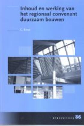 Boon | Inhoud en Werking van het Regionaal Convenant Duurzaam Bouwen | Buch | 978-90-407-2415-2 | sack.de