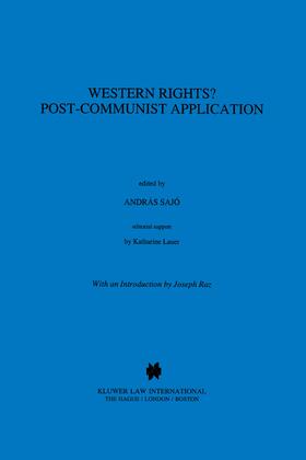 Sajó |  Western Rights? Post-Communist Application | Buch |  Sack Fachmedien