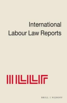 Aaron / Morgenstern / Verdier |  International Labour Law Reports, Volume 15 | Buch |  Sack Fachmedien