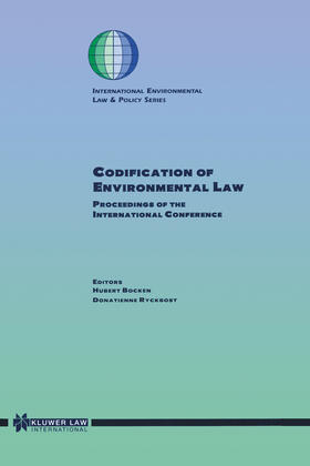 Bocken / Ryckbost |  Codification of Environmental Law: Proceedings of the International Conference | Buch |  Sack Fachmedien