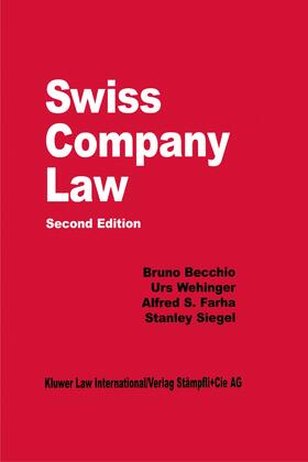 Farha / Becchio / Wehinger |  Swiss Company Law, 2e | Buch |  Sack Fachmedien