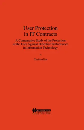 Girot |  User Protection in It Contracts, a Comparitive Study | Buch |  Sack Fachmedien