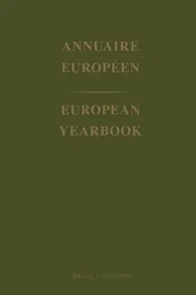 Rosenstiel |  European Yearbook / Annuaire Européen, Volume 47 (1999) | Buch |  Sack Fachmedien